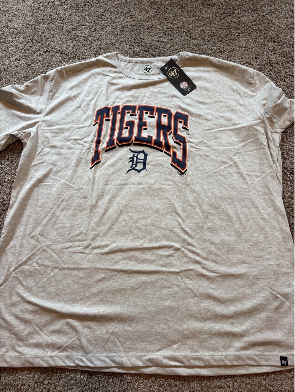 47 Brand Detroit Tigers Men's T-Shirt 4XLT